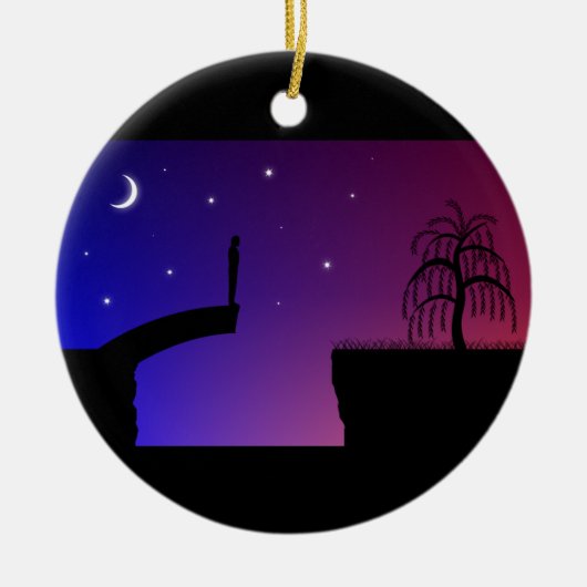 ブロークンブリッジオーナメント セラミックオーナメント (正面)