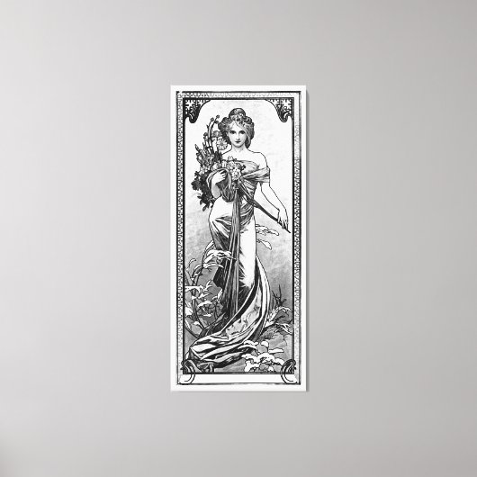 ブロークンブローズバイアルフォンスミュシャ キャンバスプリント (正面)