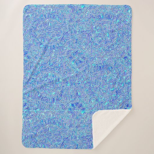 ブロークン万華鏡のように千変万化するパターンシェルパブランケット シェルパブランケット (正面)