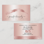 ブローススペシャリストバラ金箔金モダン属 名刺 (正面/裏面)