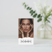 ブローズアフターケアPMUマイクロブレーディングヘナサロンブシン 名刺 (スタンド正面)