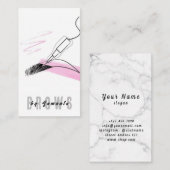 ブローズアフターケアPMUマイクロブレーディングヘナサロンブシン 名刺 (正面/裏面)