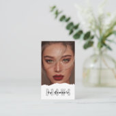 ブローズアフターケアPMUマイクロブレーディングヘナサロンブシン 名刺 (スタンド正面)