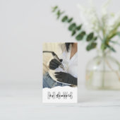 ブローズアフターケアPMUマイクロブレーディングヘナサロンブシン 名刺 (スタンド正面)