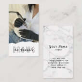 ブローズアフターケアPMUマイクロブレーディングヘナサロンブシン 名刺 (正面/裏面)