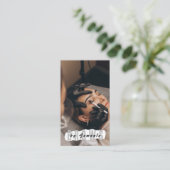 ブローズアフターケアPMUマイクロブレーディングヘナサロンブシン 名刺 (スタンド正面)