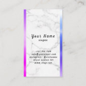 ブローズアフターケアPMUマイクロブレーディングヘナサロン 名刺 (裏面)