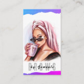 ブローズアフターケアPMUマイクロブレーディングヘナサロン 名刺 (正面)