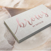 ブローズサロンバラ金ゴールドタイポグラフィロイヤリティ ロイヤリティカード