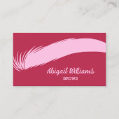ブローズマイクロブレーディングマゼンタ 名刺 (正面)