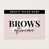 ブローズモダンアフターケアPMUブローインストラクションカード (正面)