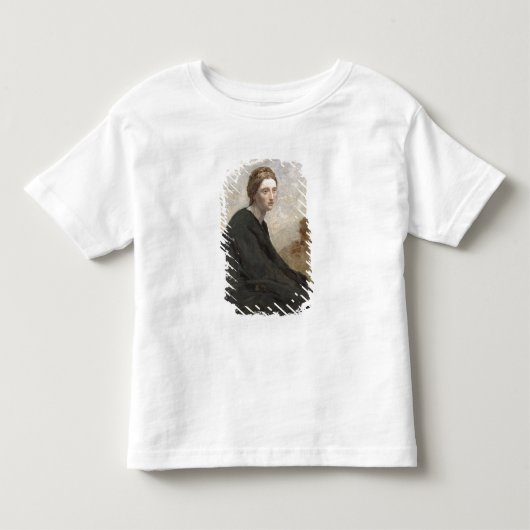 ブローディングガール， c.1857 トドラーTシャツ (正面)