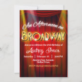 ブロードウェイのアフタヌーン 招待状 (正面)