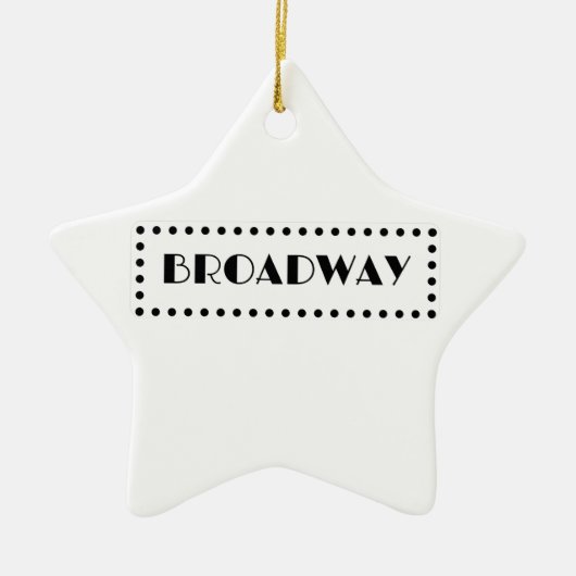 ブロードウェイのオーナメント セラミックオーナメント (正面)