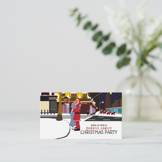 ブロードウェイのサンタのキス クリスマスパーティチケット エンクロージャーカード (スタンド正面)