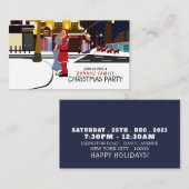 ブロードウェイのサンタのキス クリスマスパーティー チケット エンクロージャーカード (正面/裏面)