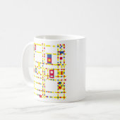 ブロードウェイのブギウギのWoogieのマグ コーヒーマグカップ (正面左)