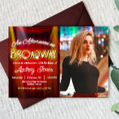 ブロードウェイの午後 誕生日 写真付き 招待状