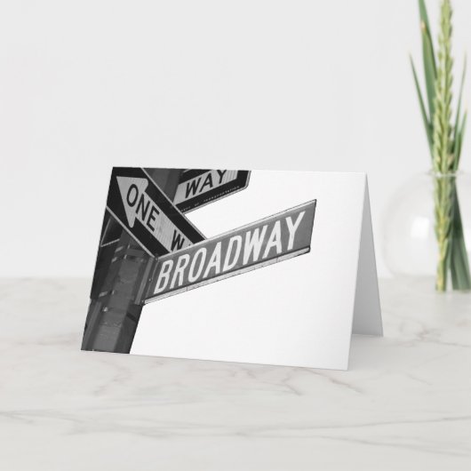ブロードウェイの印 カード (正面)