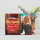 ブロードウェイの夜の招待状（写真付き） 招待状 (スタンド正面)