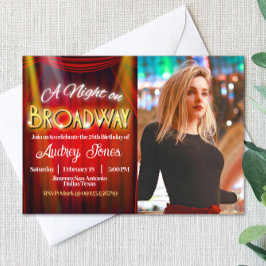 ブロードウェイの夜の招待状（写真付き） 招待状