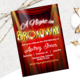 ブロードウェイの夜 招待状