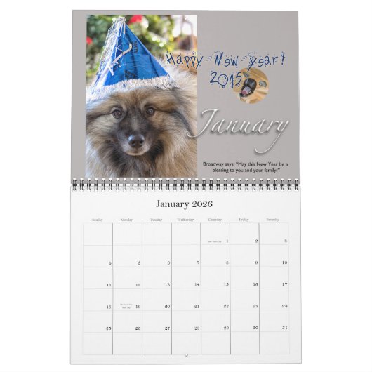 ブロードウェイの救助用の帽子 カレンダー (1月 2026)