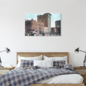 ブロードウェイの表示, 14th St, San Pablo Ave Junctio キャンバスプリント (インサイチュ (寝室))