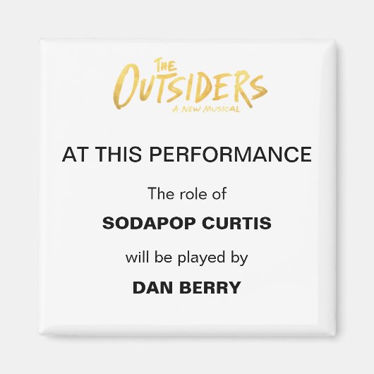 ブロードウェイの調査発表 マグネット (正面)