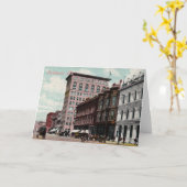 ブロードウェイの通りのヴィンテージの挨拶状 カード (黄色い花)