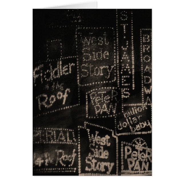 ブロードウェイの~カード (正面)