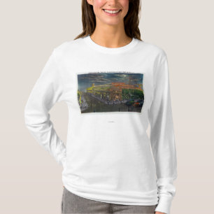 ブロードウェイへの障害物競争公園の波Aveの Tシャツ