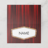 ブロードウェイをテーマにした名前座席表 プレイスカード (外部開封)