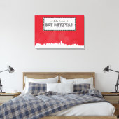 ブロードウェイクラシックバーバルミツワーサインインボード キャンバスプリント (インサイチュ (寝室))