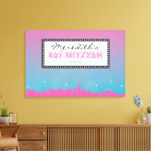 ブロードウェイクラシックバーバルミツワーサインインボード キャンバスプリント (インサイチュ (リビング))