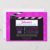 ブロードウェイクラシック誕生日パーティーへの招待 招待状 (正面)