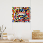 ブロードウェイコラージュ ポスター (キッチン)