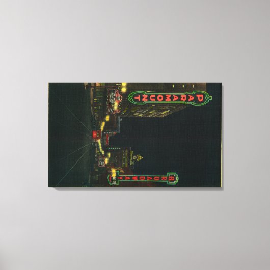 ブロードウェイシアターインポートランドオンメイン通り キャンバスプリント (正面)