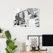 ブロードウェイタイムズスクエアプリント ポスター (ホームオフィス)