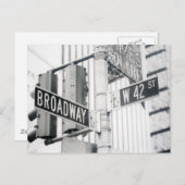 ブロードウェイタイムズスクエアポストカード ポストカード (正面/裏面)