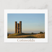 ブロードウェイタワーインザコッツウォールズ文字はがき ポストカード (正面)