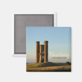 ブロードウェイタワーinコッツウォーズ文字磁石 マグネット (正面/裏面)