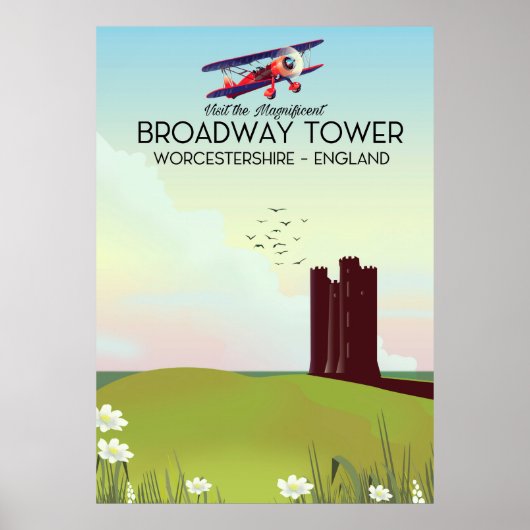 ブロードウェイタワーWorcestershire旅行ポスター ポスター (正面)