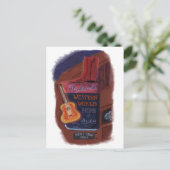 ブロードウェイナッシュビルテネシー州-郵便はがきのネオン ポストカード (スタンド正面)