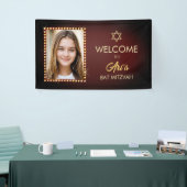 ブロードウェイバルミツワーバナー(ライトに写真付) 横断幕 (トレードショー)