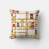 ブロードウェイブギーウギー |ピートモンドリアン | クッション (正面)