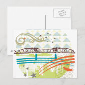 ブロードウェイブリッジポートランドポストカード ポストカード (正面/裏面)