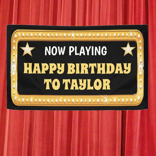 ブロードウェイマーキーカスタム文字 横断幕