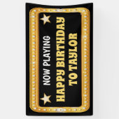 ブロードウェイマーキーカスタム文字 横断幕 (縦)