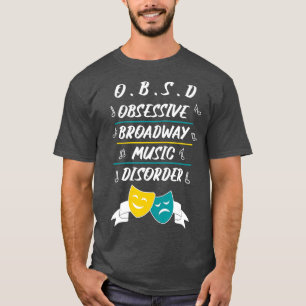 ブロードウェイミュージカルラバーシアターおたくギフト Tシャツ